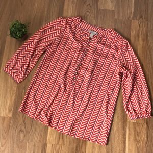 Banana Republic Button Up 3/4 Sleeve Blouse